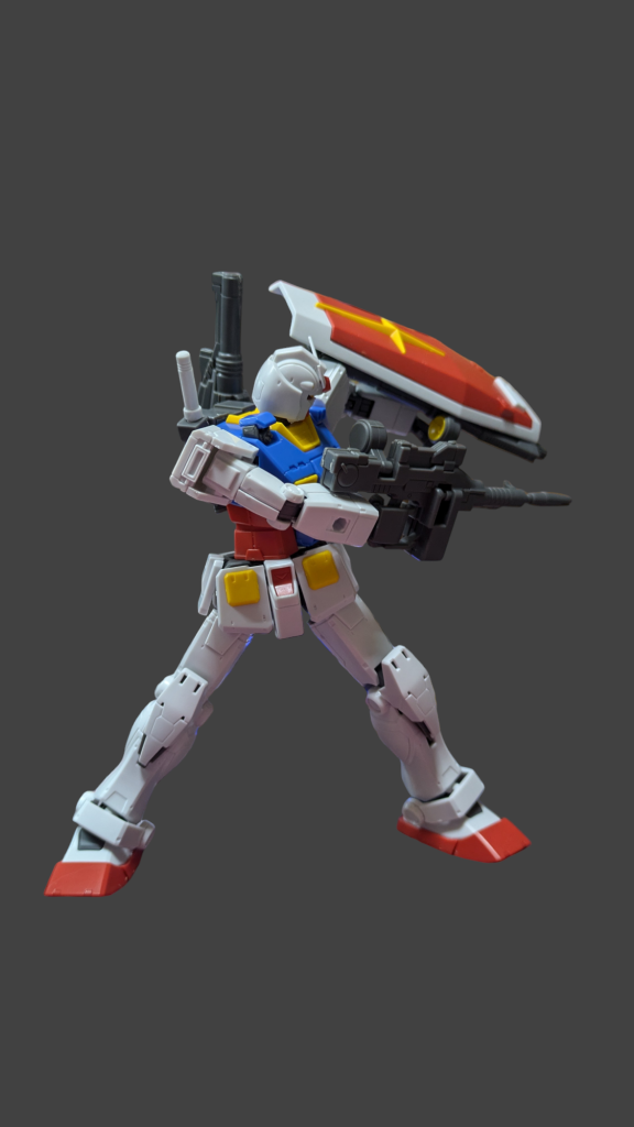 ガンダムと言えば、背面打ち