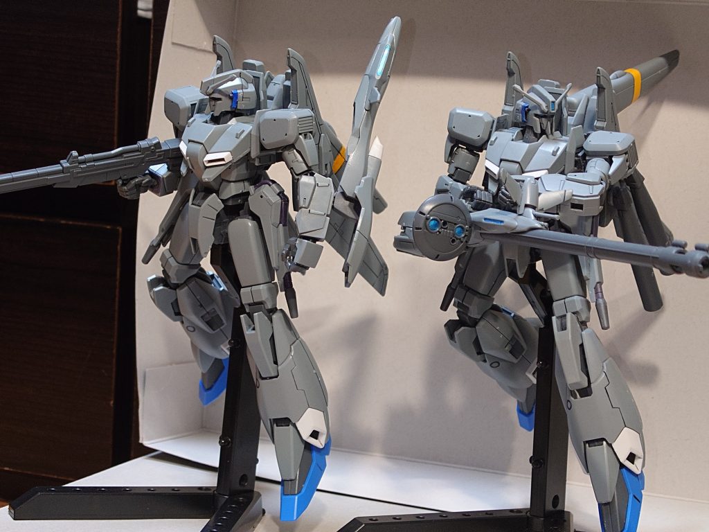 ビーム・スマートガン装備と並べて。部隊運用っぽく