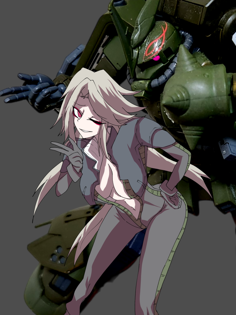 オマケっすアンタレス隊で一番人気があったのは~高機動型ザク地上用イゾルデ機でした~!!部隊の中でも狙撃に特化して後方から味方の援護を得意とする機体で高機動型ザク地上用の中で唯一ビーム兵器が扱えるがただ他の機体と違い足が遅いのが弱点パイロットのイゾルデ·レーゼ中尉は狙撃のスペシャリストでありディランと一緒に激戦を切り抜けた優雅な立ち振舞いそして凛々しい佇まいと口調その姿はまるで騎士…だが本性はかなりだらしなく部屋は散らかり口調もただのノリで喋ってるだけで騎士道誠心とか知らない元はモデルの仕事をしていたが飽きて軍人になって狙撃主になった以上アンタレス隊のお姉さんイゾルデでした~