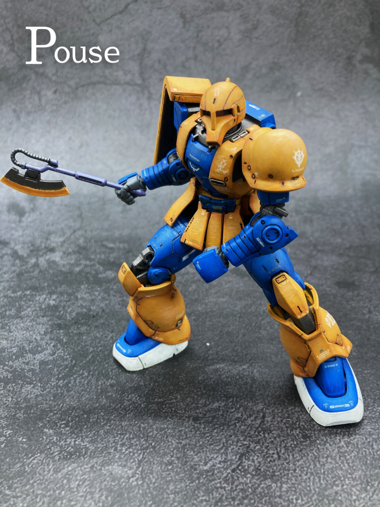 武器はヒートホークしか作ってないので、ポーズのバリエーションが…。