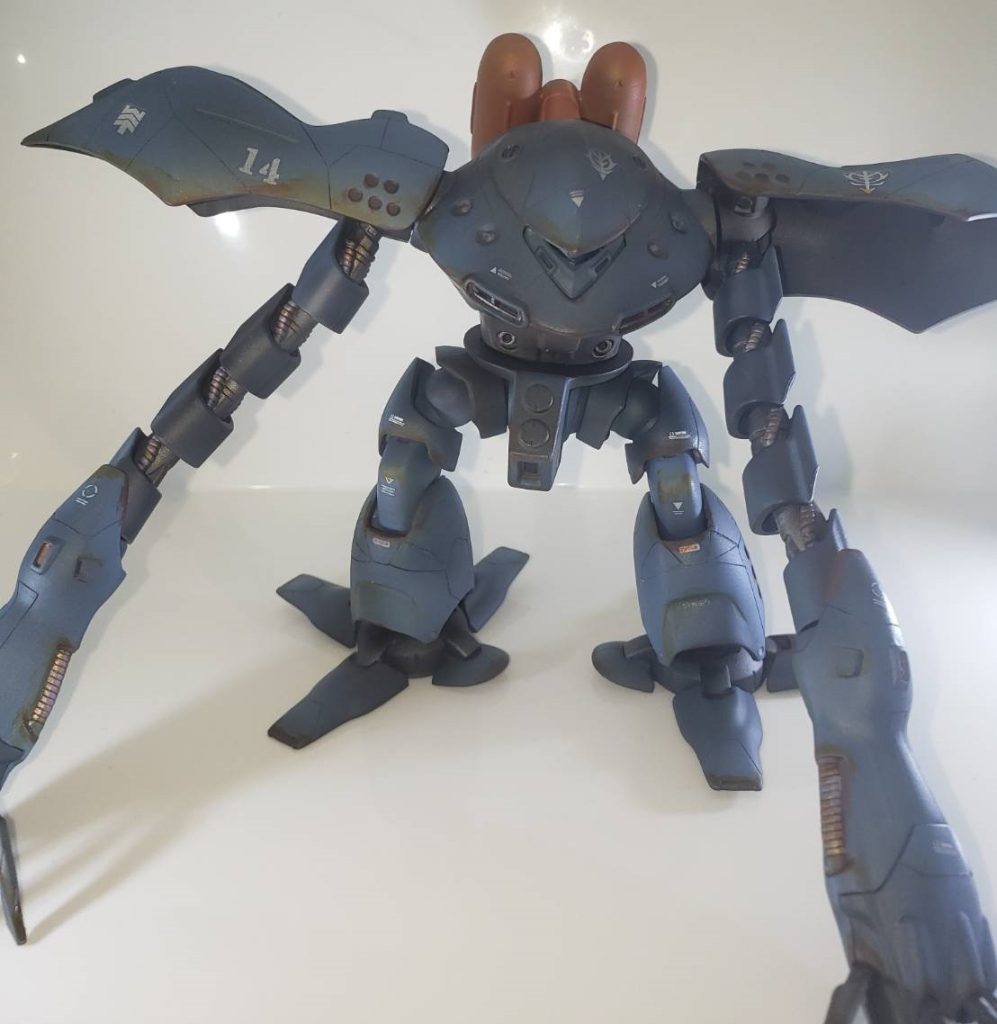 全体的に赤さびでウェザリングをして歴戦感？を出しました。