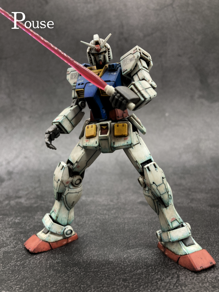 【無塗装】HGガンダム（オリジン版）–5枚目/制作者：筆塗りおじさん