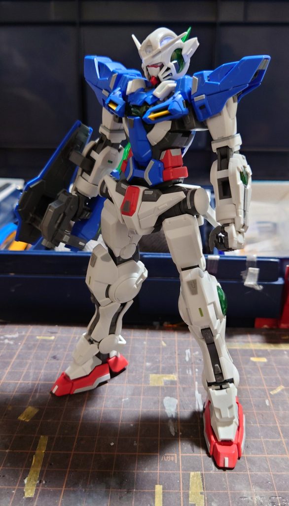 塗装前クラビカルアンテナが製作中に片方折れてしまい、初めておゆまるを使って複製しました💦ただ、エキシポパテしか無かったので、かなり歪になってしまいましたが、何とかリカバリーできて良かったです…😂