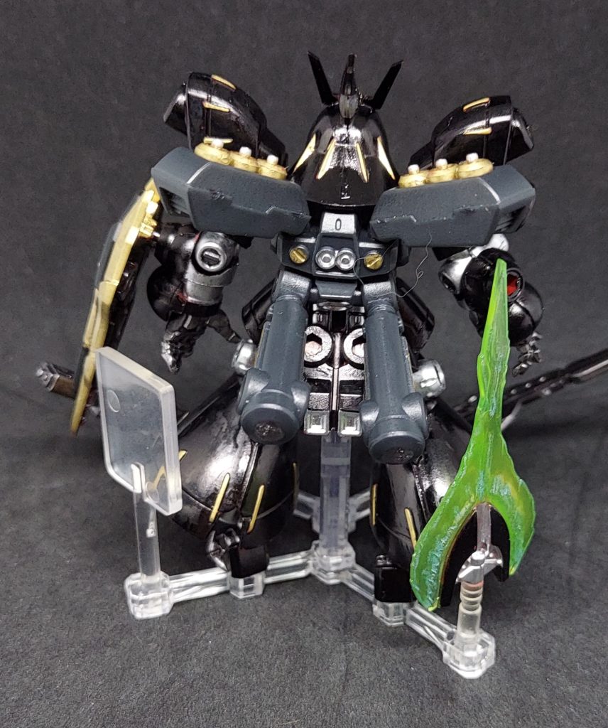 バックパックのちょいモールドが、手軽にディテール上がってすごい好き。モビルスーツアンサンブルはこーゆーモールド多いのちゅき、だいちゅき。ついでにビムトマのビーム部分もちびっと塗ってシュワンシュワン感を