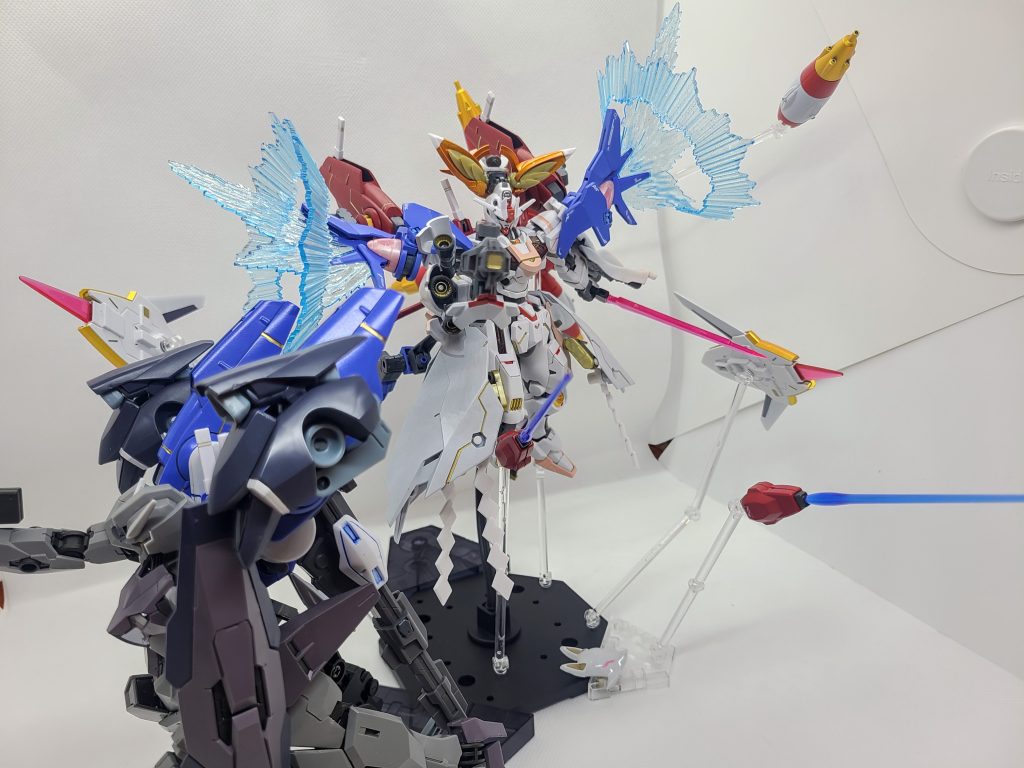 装備を一部付け替えて言わゆる全部乗せ的なやつ!トランザムしながらスコア上げたら壊れちゃうよ……