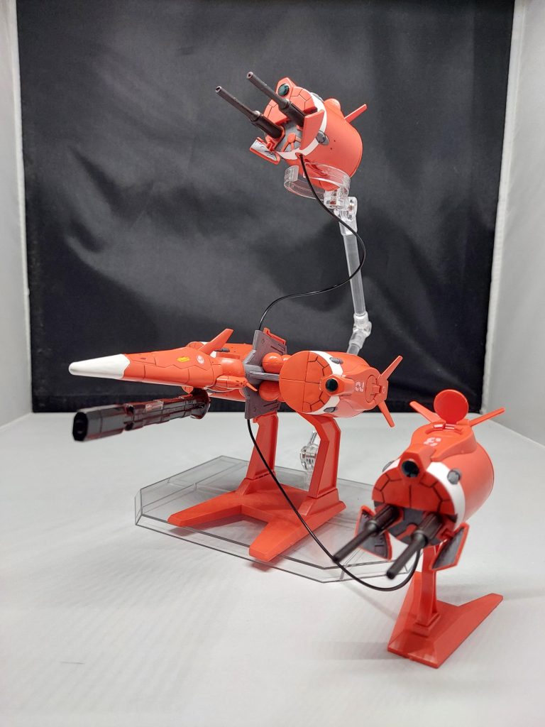 ガンバレルの先端は銃口がないのでピンバイスで穴を開けました✌️リード線は一本なくして二個分しか飛ばせない(;´Д⊂)