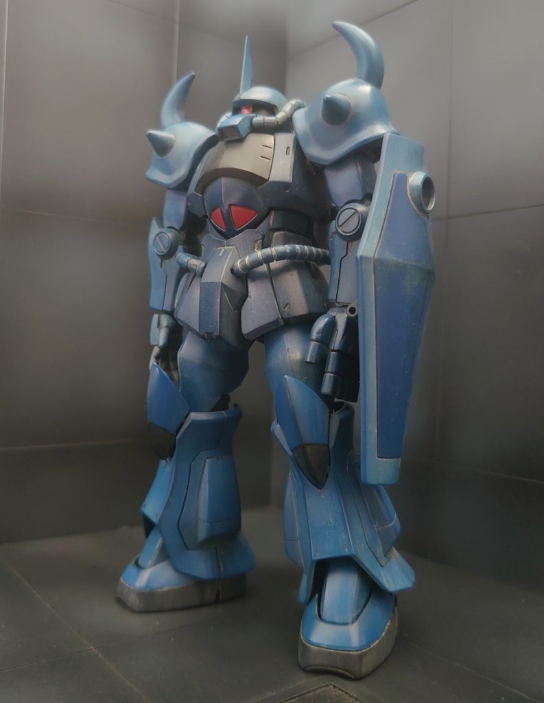 シールド付き。砂漠戦の汚しはしましたが塗装剥げなどはスケール的に不要と考え敢えてやりませんでした。