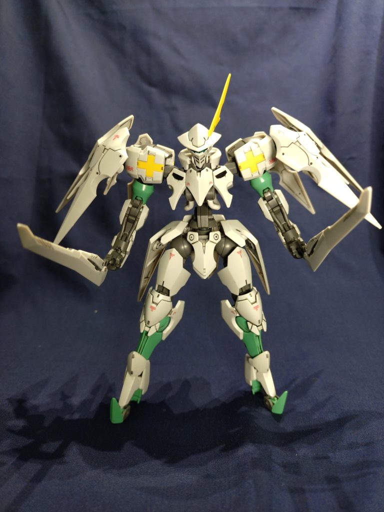 ということで妄想機体その１「オルトリンデ ゴーシュ」です。ゴーシュ：左　ということで、アンテナが左側についています。