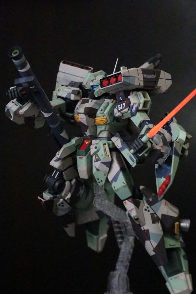 MG スタークジェガン スプリッター迷彩 筆塗り–4枚目/制作者：Miiya