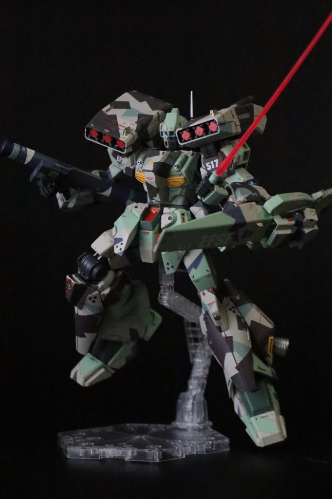 MG スタークジェガン スプリッター迷彩 筆塗り–5枚目/制作者：Miiya