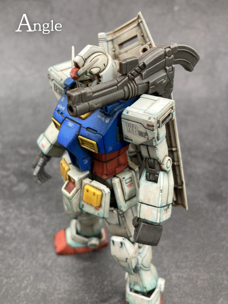 【無塗装】HGガンダム（オリジン版）–3枚目/制作者：筆塗りおじさん