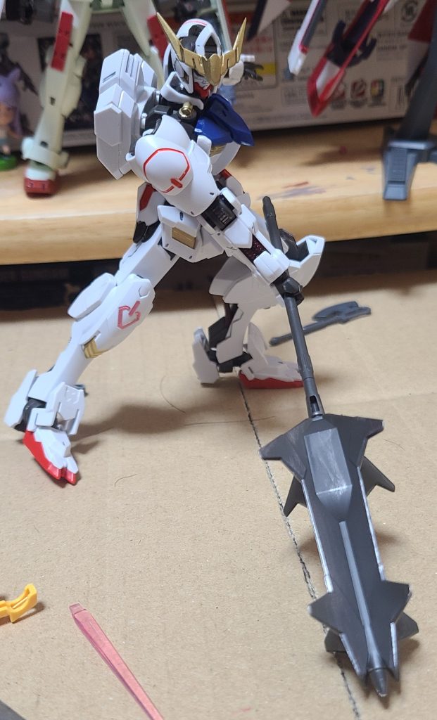 そしてバルバトスといったらのメイスで一枚!