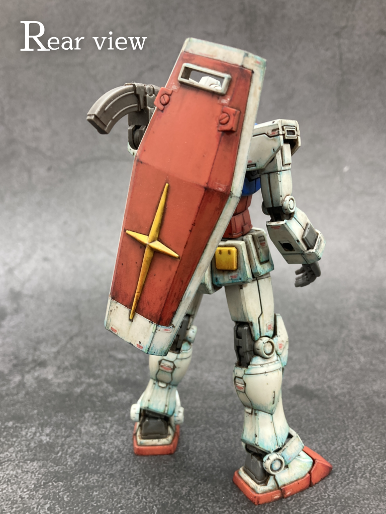 【無塗装】HGガンダム（オリジン版）–4枚目/制作者：筆塗りおじさん