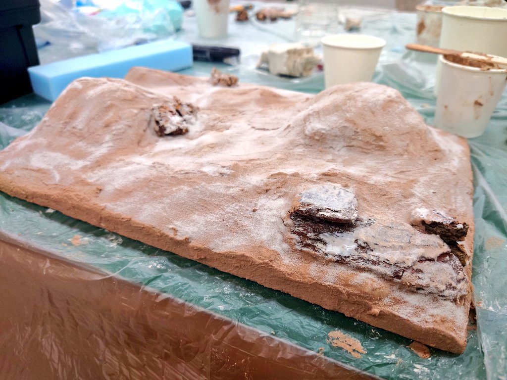 ジオラマ製作過程のワンショット