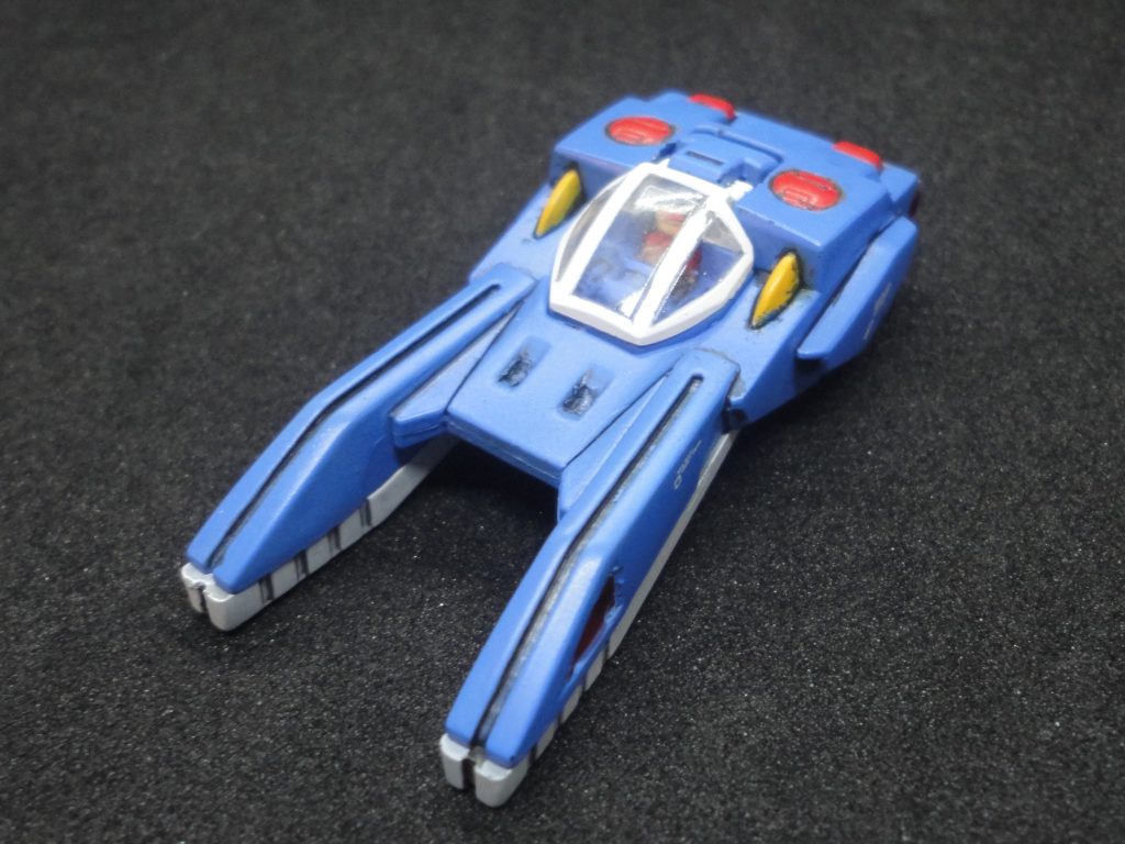 コアランダー。ドモンを塗りましたが、よくわからず。はめる前に撮ったので、もう色々削れてます。