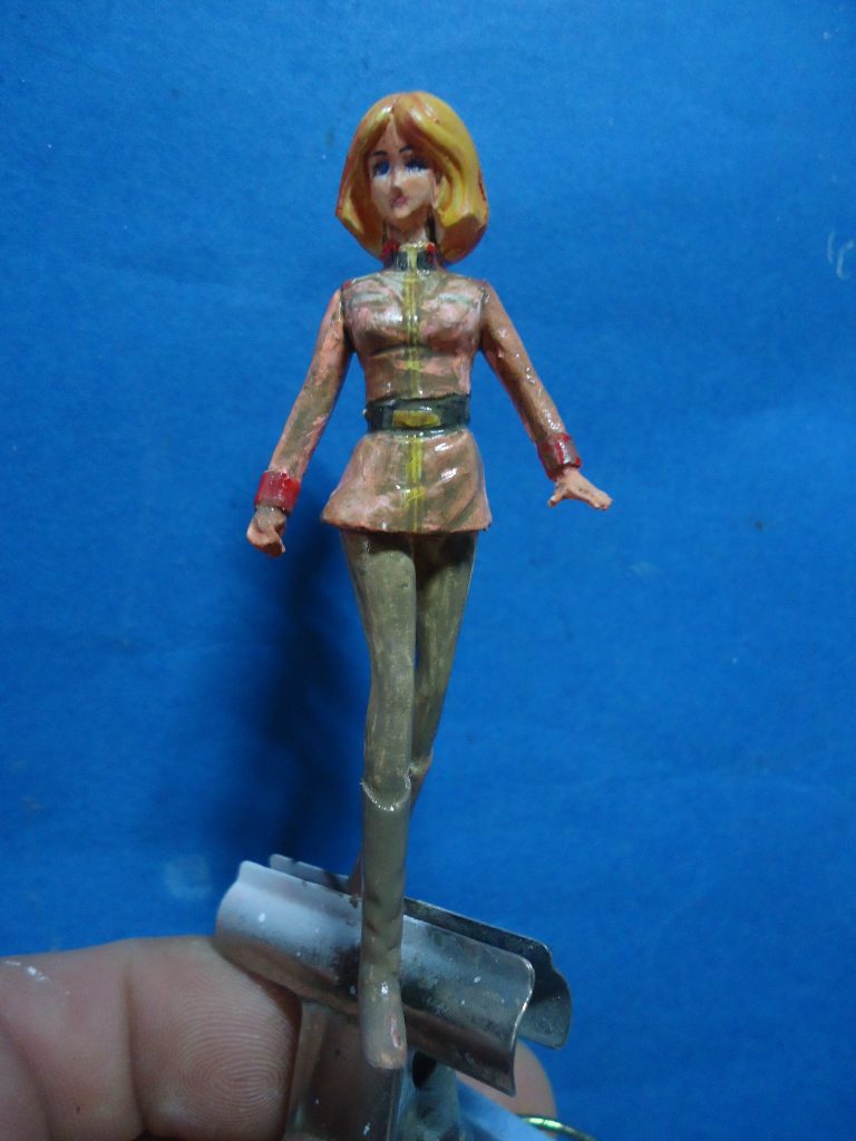 ウェザリングカラーを塗布します。