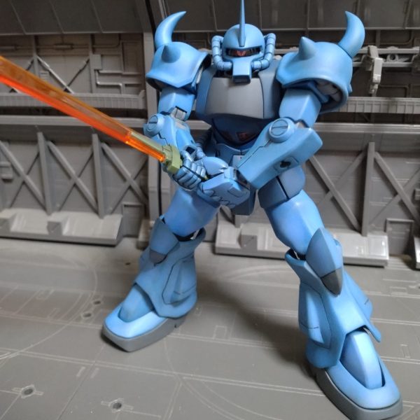 HGUCランバ・ラル専用グフ｜おやっさん（ガンプラ職人後ハメ可動