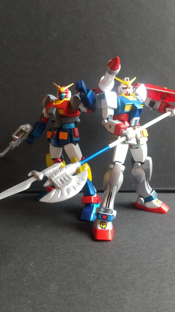 EGガンダムのプロポーションが良すぎてかなりヒロイックな感じになりました。いつかGファイターを手に入れたいと思いました以上ですご覧頂きありがとうございました。