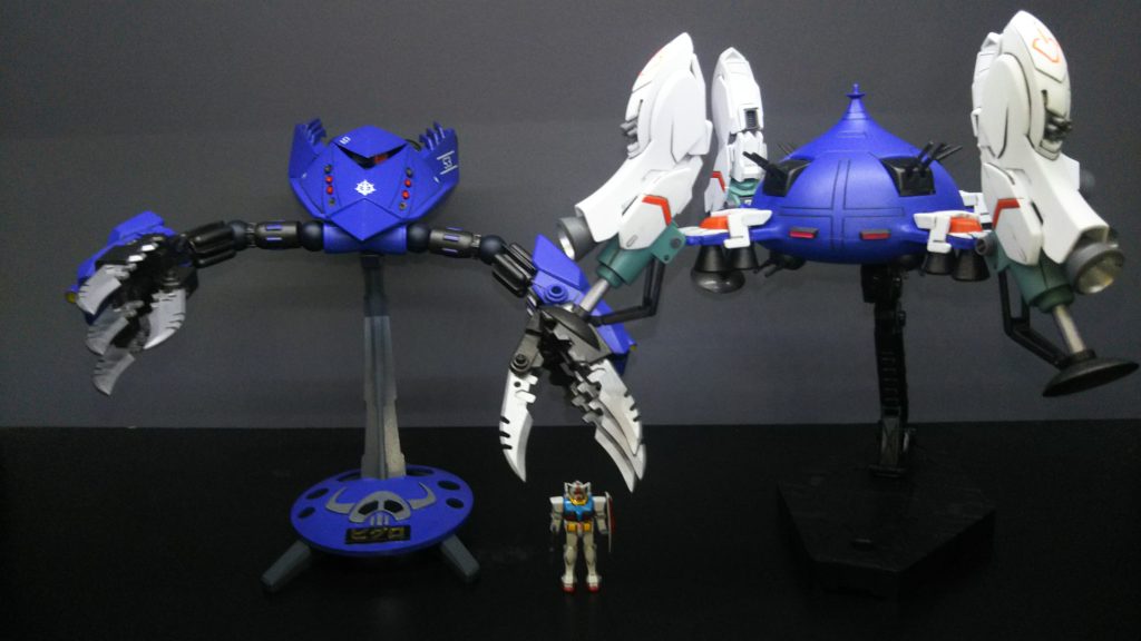 ウチのビグロSPと同スケールガンダムと記念撮影w