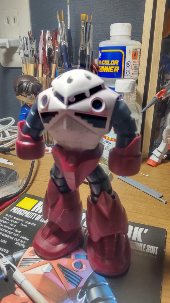 素組み→上の写真→完成まで、およそ3ヶ月程度かかりました。次もゆるりと楽しみます。最後までご閲覧いただき、ありがとうございました🙇