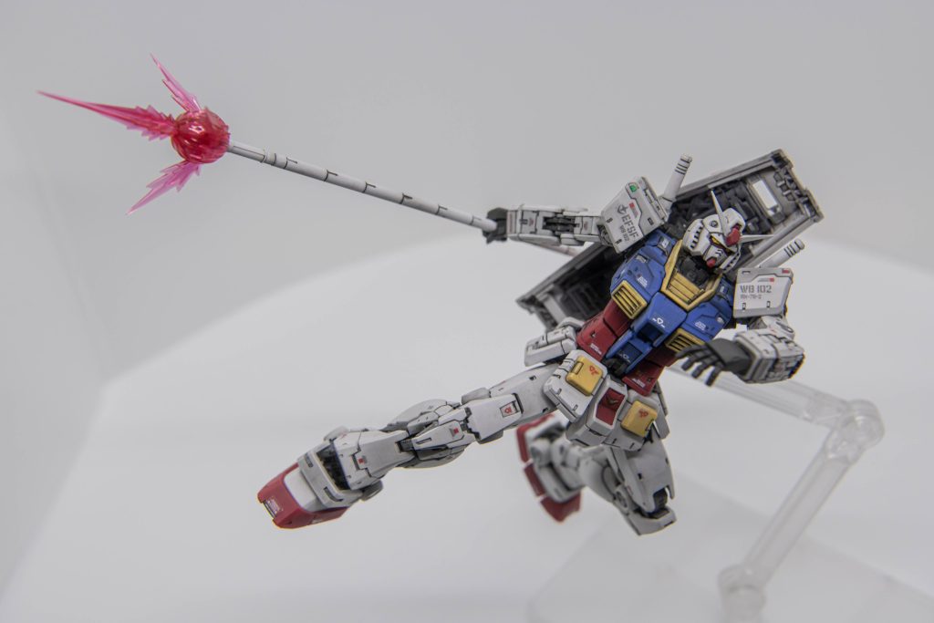 プレバン武器セットのジャベリンカッコいい✨️
