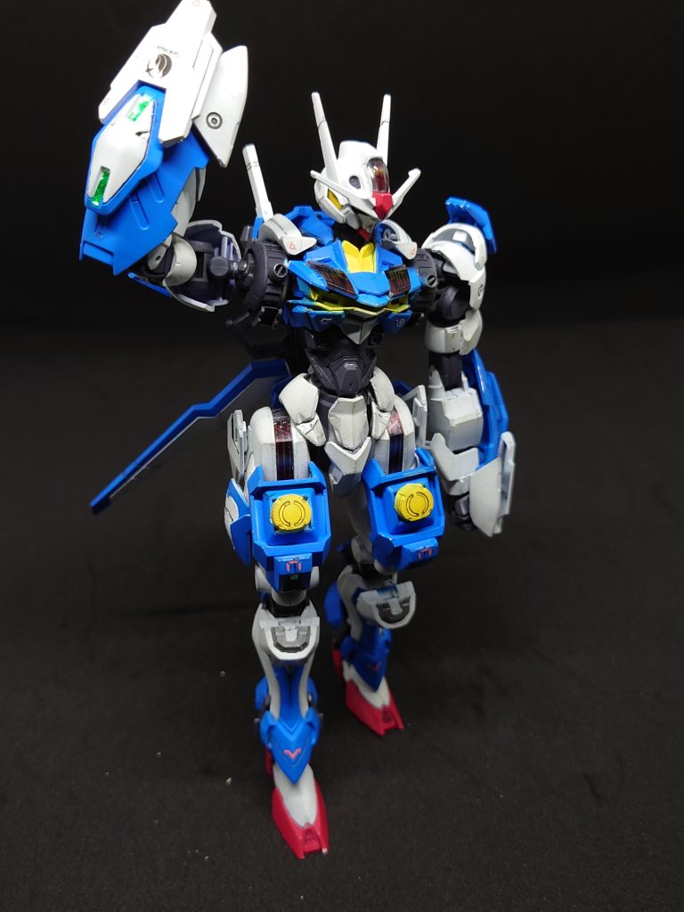 ガンダムエアリアル・パンクラチオンの閲覧ありがとうございます(^^ゞ女性的なフォルムのエアリアルをガタイのいい筋肉質なフォルムにミキシングして新鮮みがあって作っていてめちゃくちゃ楽しかったです(^^ゞ以上カルシウムボンバーでした〜<(`・ω・´)