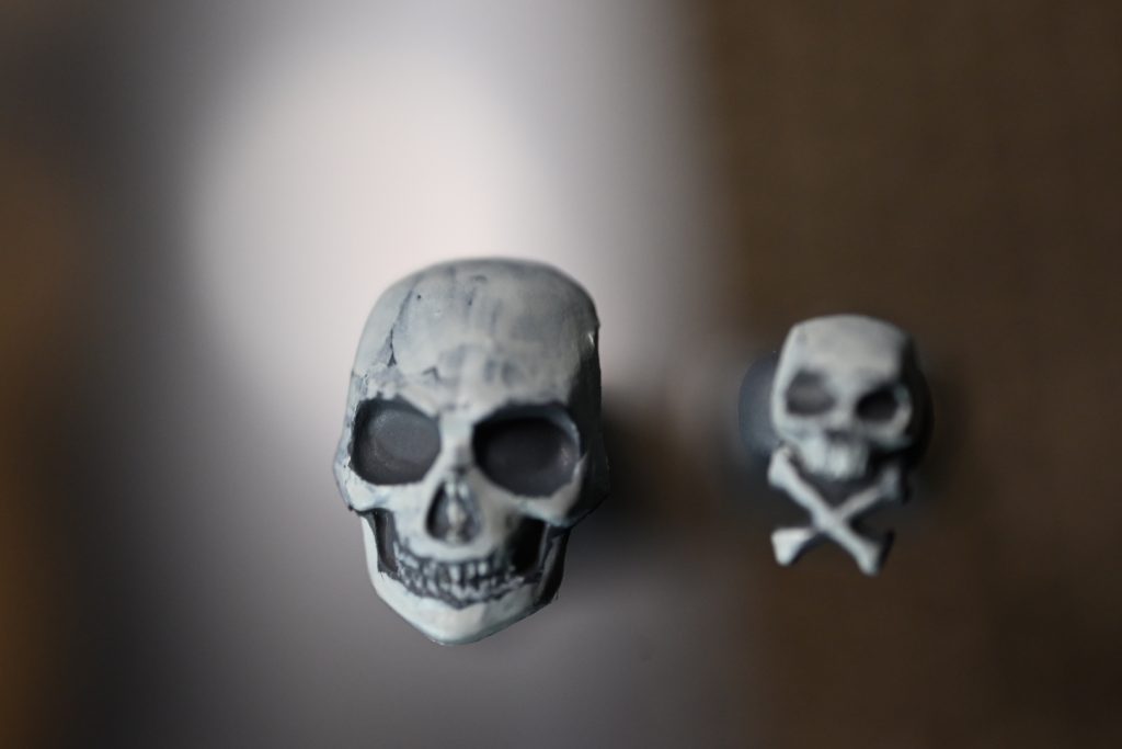 骸骨〜ひび割れ感なども出しましたが、ウェザリングで目立たなくなりました