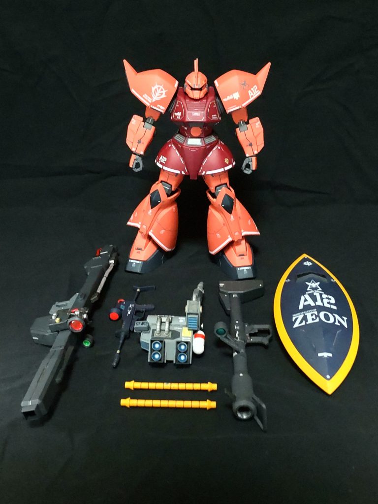 最終決戦仕様の武装ビームバズーカビームライフルC型バックパックジャイアントバズーカビームナギナタ×2シールド
