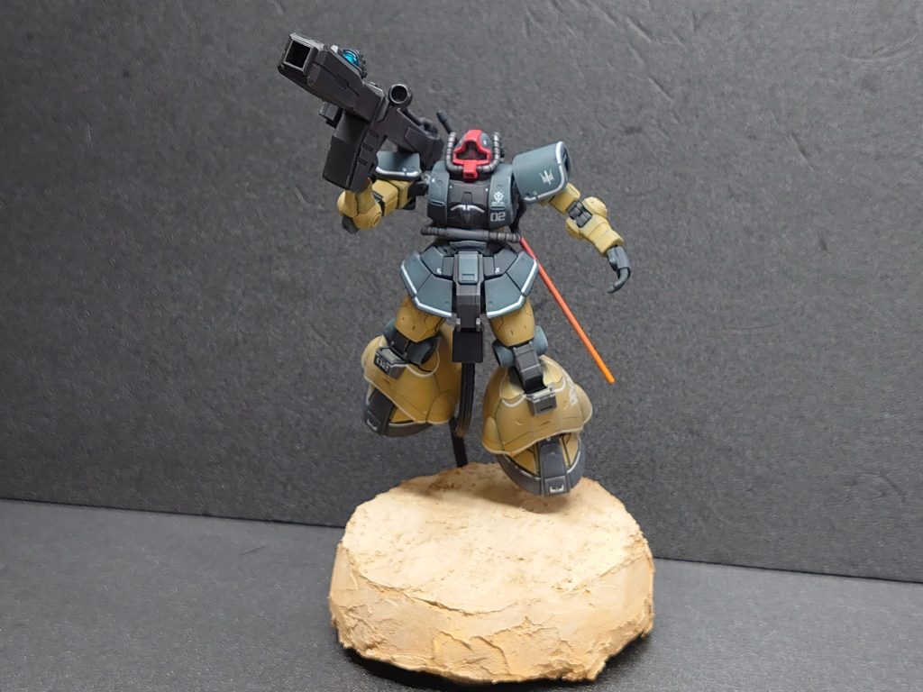 山田化学さんのアクションベースにスチレンフォームで砂漠風地面ジオラマしました。