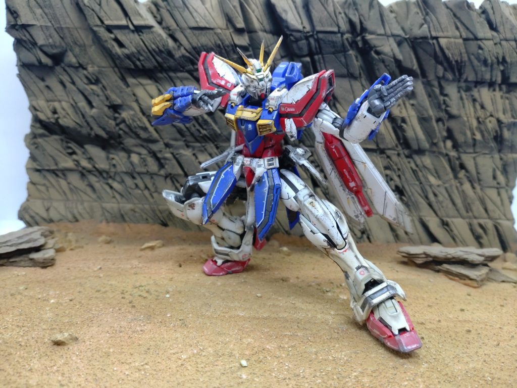RG ゴッドガンダム 成形色お手軽仕上げ–6枚目/制作者:ネコスナ