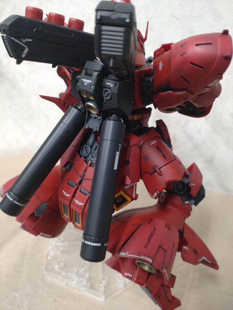 プロペラントタンクも一応合わせ目消し