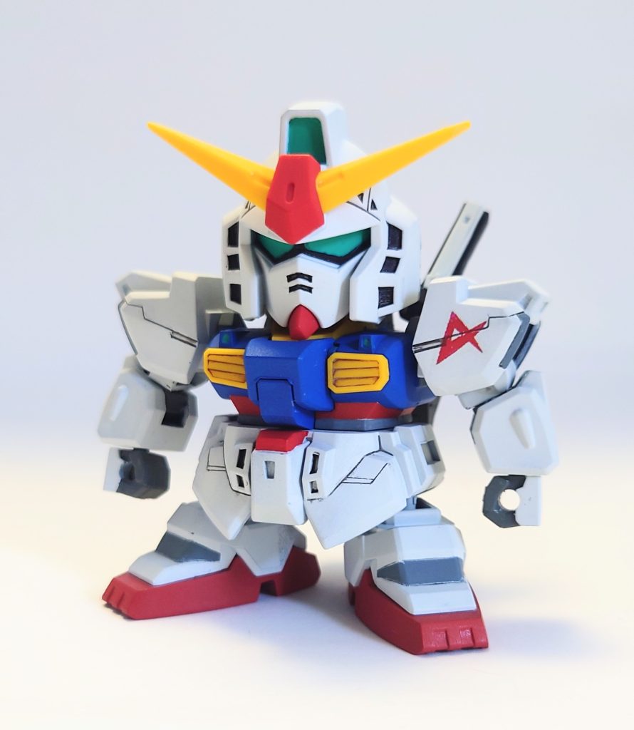 これぞMk−Ⅱ、という感じの顔が素晴らしい。肩とフロントアーマーにはスジ彫りを追加しています。