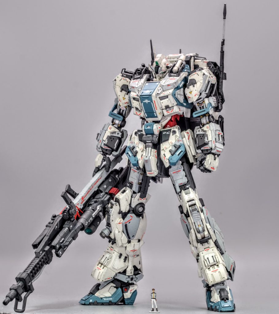 ナラティブガンダムに陸戦装備があったら…という妄想をもとに重力下仕様・アーマー増加型のG型装備を製作しました