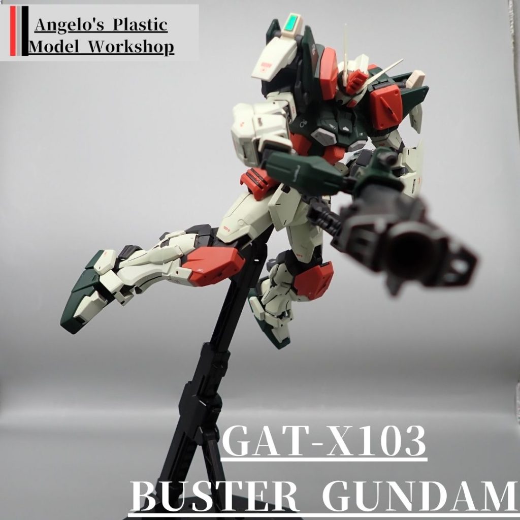 バスターガンダム–2枚目/制作者：アンジェロのプラモデル工房