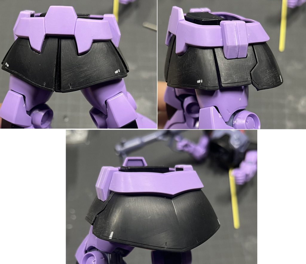 各所にほどほどにスジボリ