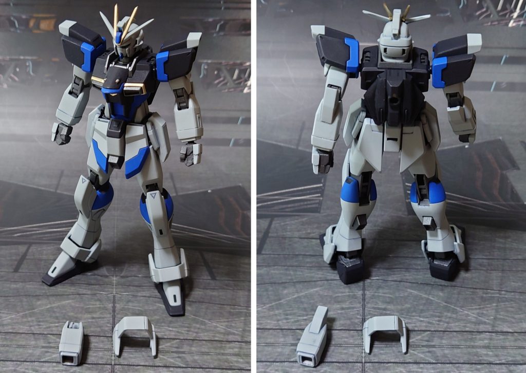 左前腕、左アンクルアーマーの割れたパーツを交換しました。