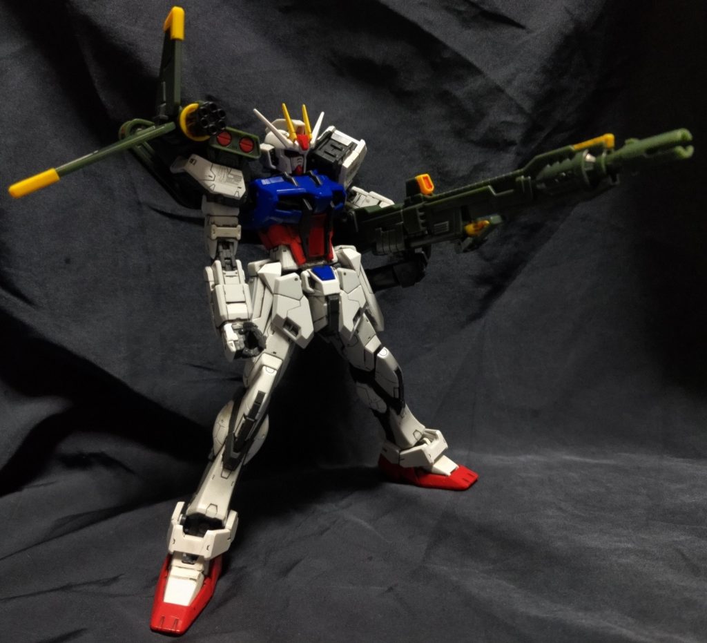 超高インパルス砲アグニを構えて。