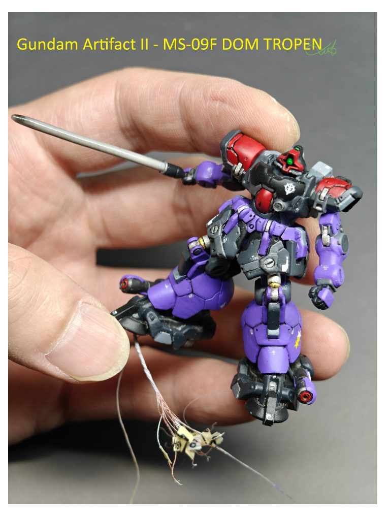Gundam Artifact II - MS-09F DOM Tropen ミニチュアモデル電動改造–8枚目/制作者：kwluk717