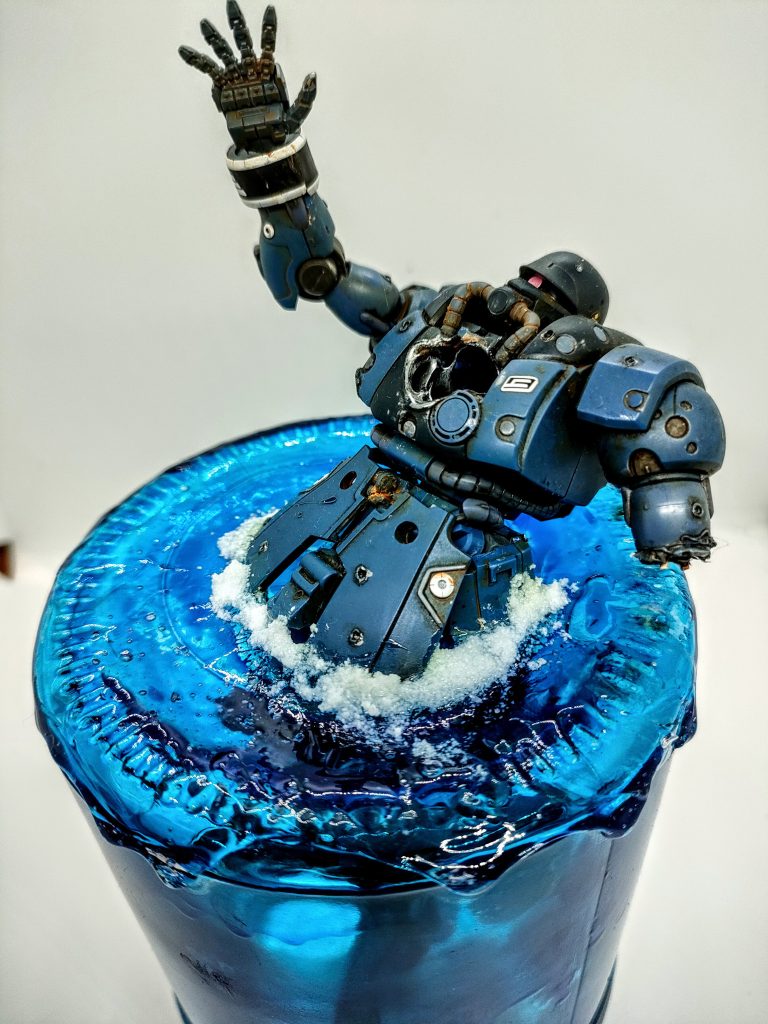 ウェザリングとハンダこてでダメージ処理しています。