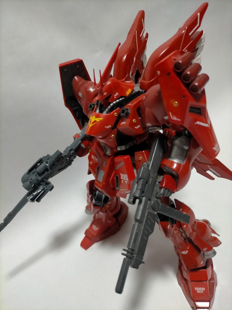 2丁ライフルシナンジュのロングバレルとヤクト・ドーガのアサルトライフルファンネルはショルダーに 