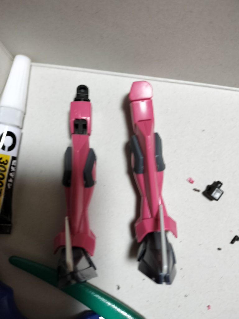 足の関節パーツもナイトイージスを移植