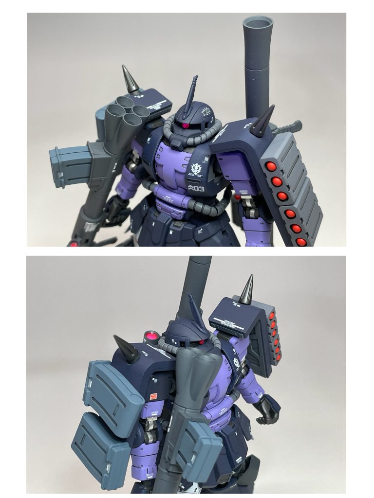 ド派手な重装ですが、重力のある地上では重すぎるかもしれません。