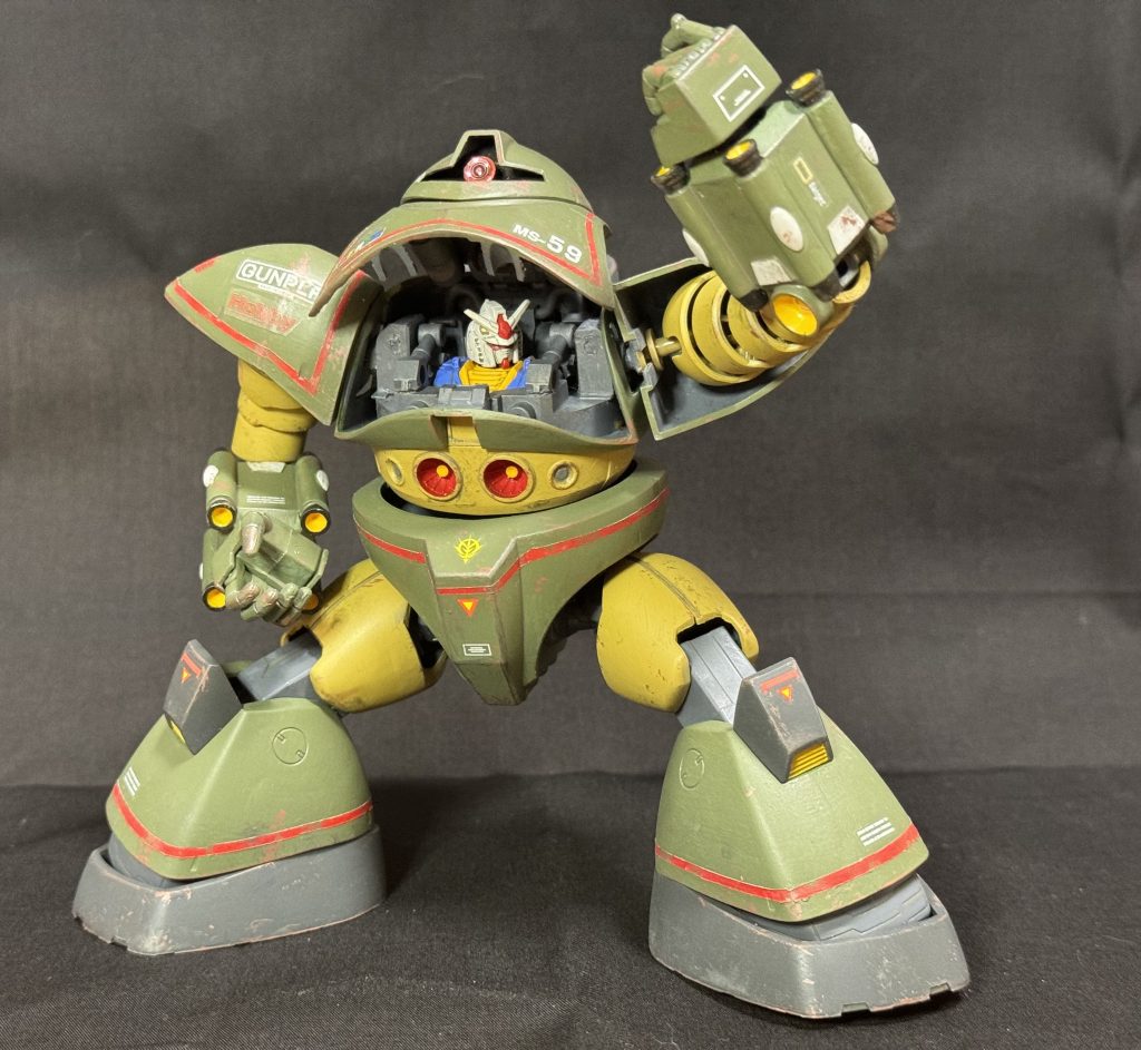 古いキットなので可動拡張中心にいじってます。よく動くゴッグ名付けてウゴッグ