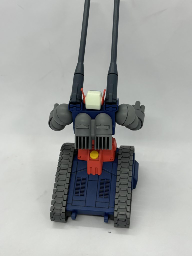 背面から ブルー→フタロシアニンブルーホワイト→ガンダムカラーホワイトverアニメレッド→ガンダムカラーレッドverアニメイエローガンダムカラーイエローverアニメ関節等→ニュートラルグレー(クレオス)武装類→ネービーブルー(クレオス)