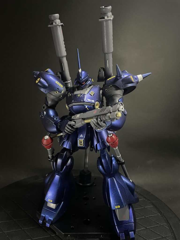 黒立ち上げの青部分のみキャンディ塗装後にし、艶消しをしました。