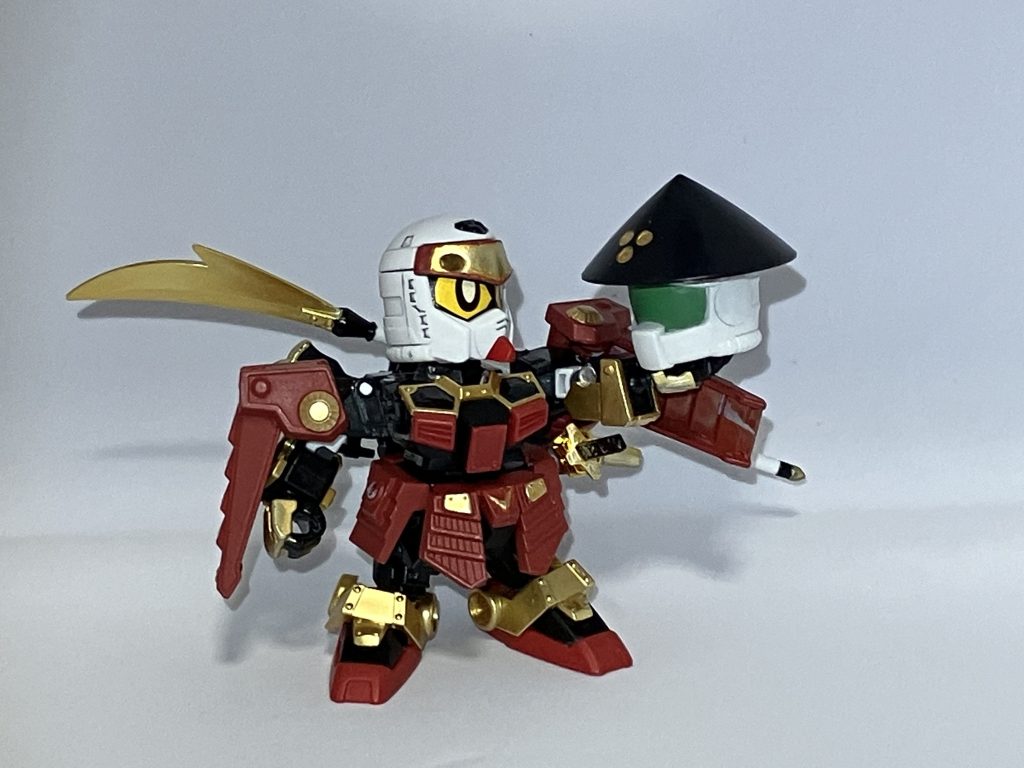 更にこのキットは璽武(ジム)の頭が付属しております!足軽璽武の再現が可能であったり鎧を着せて