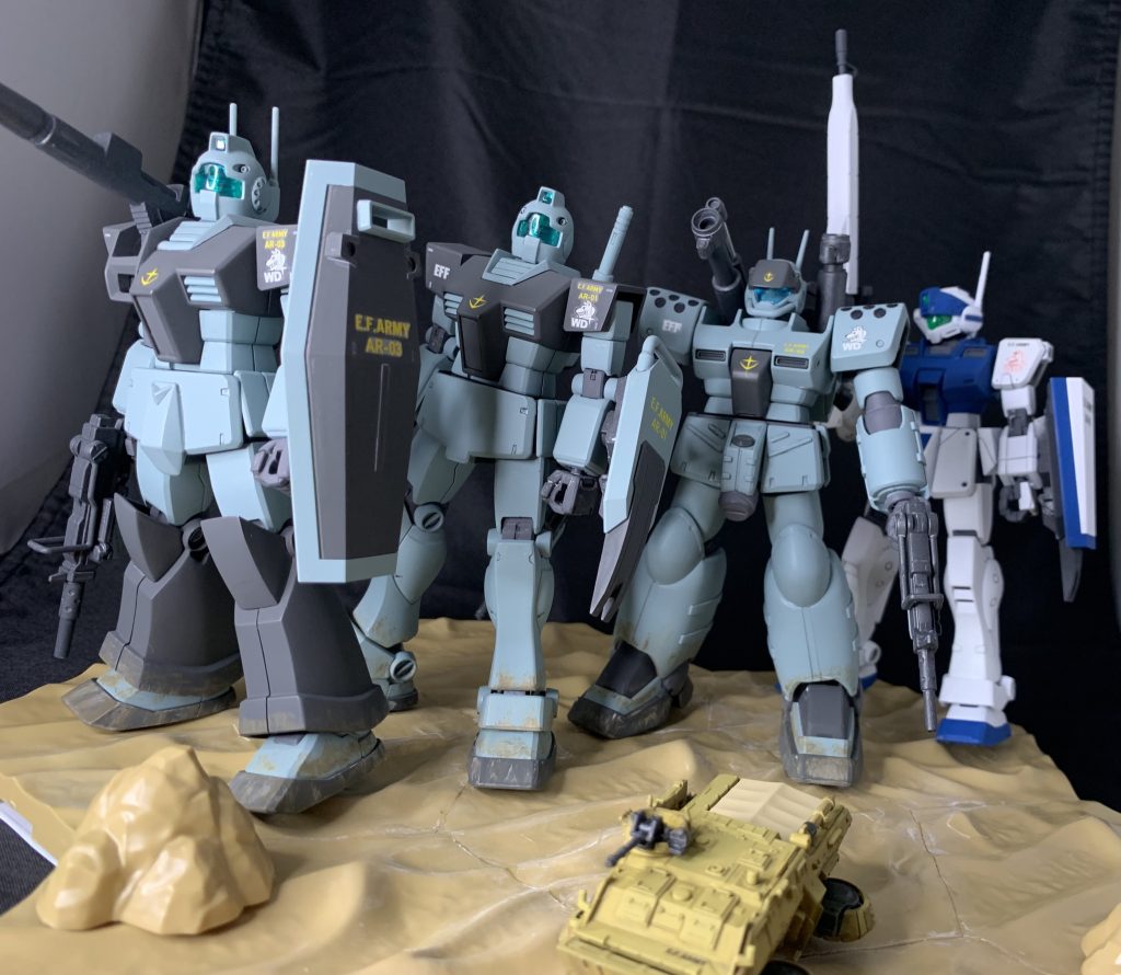 やる気のあるうちに一気に製作をし、ホワイトディンゴ隊が揃いました。