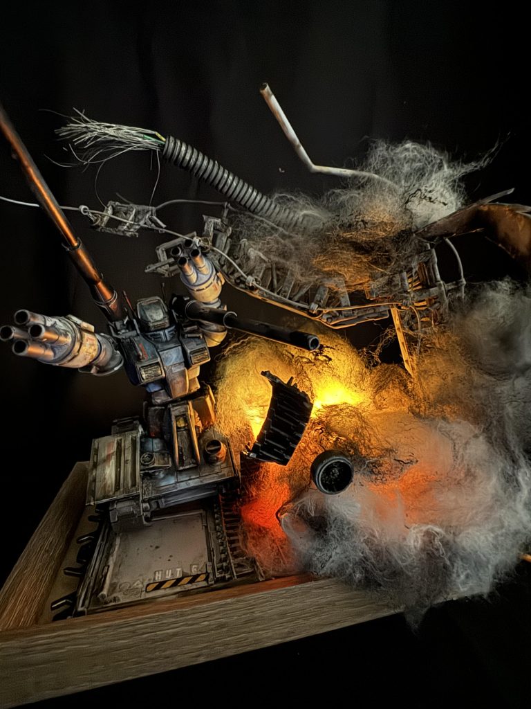 アクティブなカッコいいガンタンク作りたくて作りました! 正直作るまで舐めてたけどガンタンク相当カッコいいな〜。