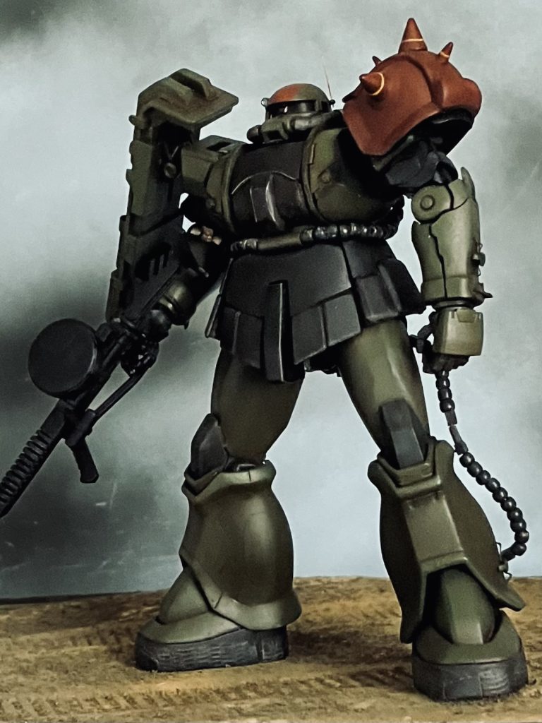 hgザクF2改造ザクII F型　チャブス機らしいです知らんけど♪