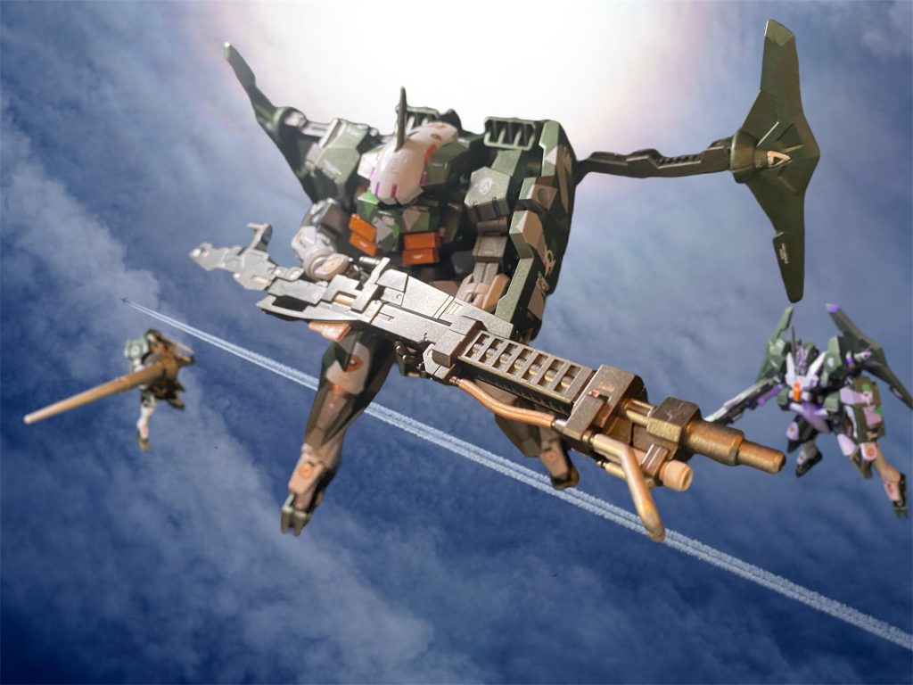 「新型可変機のトップスピードはかなりのもんだ、チェイサー部隊も置いてかれない様、出力全開で行くぞ!」(ここで飛ばせばスケジュール巻きで行ける!大佐との時間を伸ばせるチャーーンス!)